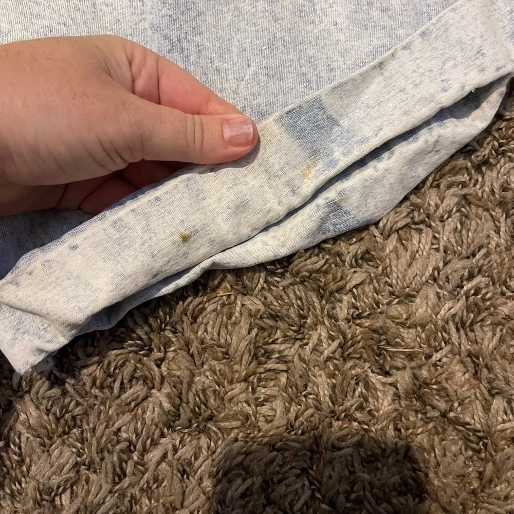 Jordache vintage acid wash overall shorts